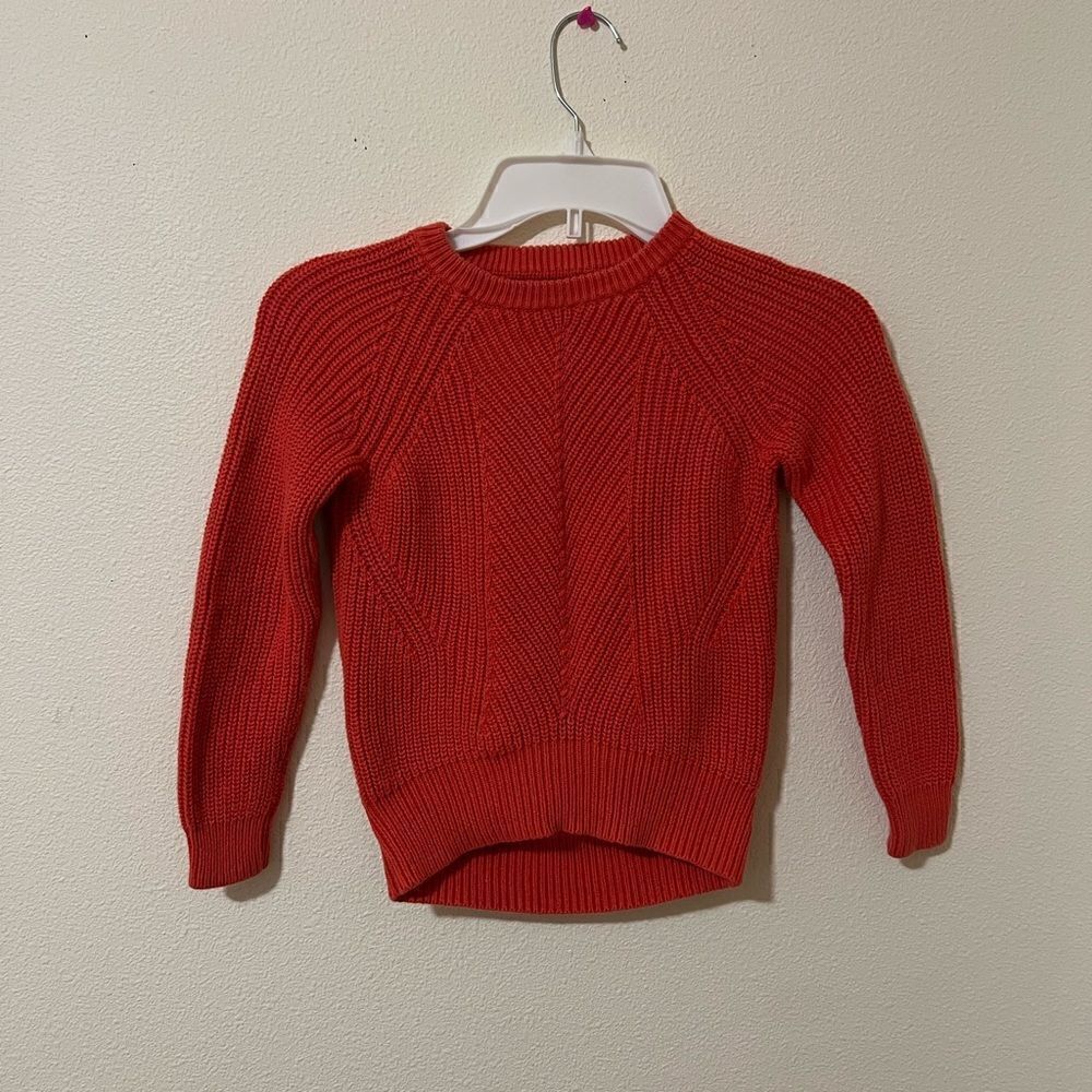 Gap kids Girl Knitted Orange sweater size 6-7